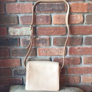 Tignanello Tan Leather Crossbody Purse